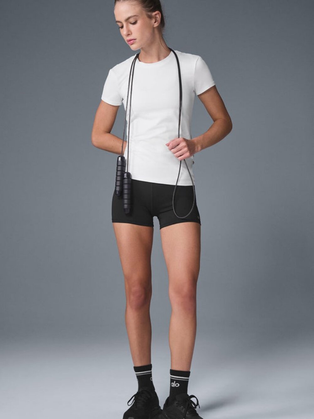 Alo Yoga Alosoft Finesse Tee White XS